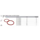 FixTrend Inox press O-gyűrű, gőzre, FKM piros, 42 mm