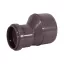 Barna PVC lefolyó szűkítő idom tokos csatlakozással, 40/32 mm, PIPELIFE KAR