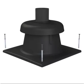 TRICOX KF20 kürtőfedél fekete 80 mm