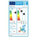 X CONCEPT Plus 12K inverteres split klíma beépített Wi-Fi funkcióval, A++, 3.5 kW