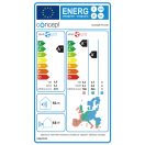 CONCEPT Pro 12K inverteres split klíma beépített Wi-Fi funkcióval, A++, 3.5 kW 
