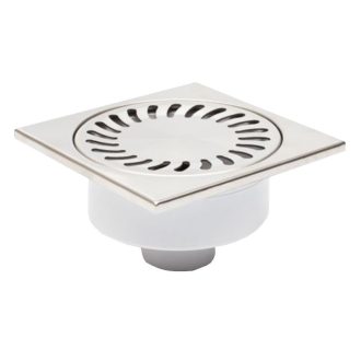   FixTrend padlóösszefolyó, száraz bűzzár, alsó kifolyású, DN50, 150x150mm