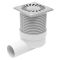 FixTrend padlószifon, inox lefolyóráccsal, állítható magasság, D50mm