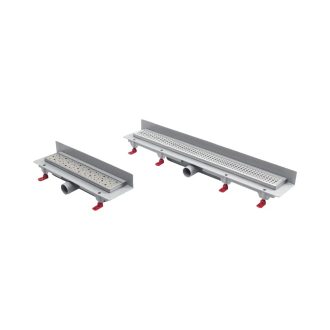   FixTrend Klasik 650 falsík melletti rozsdamentes zuhanyfolyóka, 650mm, matt 