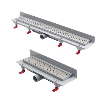   FixTrend Klasik 850 falsík melletti rozsdamentes zuhanyfolyóka, 850mm, matt