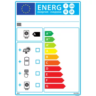 BAXI Luna Century 1.24 ERP fali kondenzációs fűtőkazán fehér előlapja, LCD kijelzővel