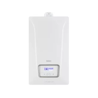 BAXI Luna Century 1.35 ERP fali kondenzációs fűtőkazán, elölnézet digitális kijelzővel
