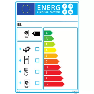 BAXI Luna Century 1.35 ERP fali kondenzációs fűtőkazán, elölnézet digitális kijelzővel