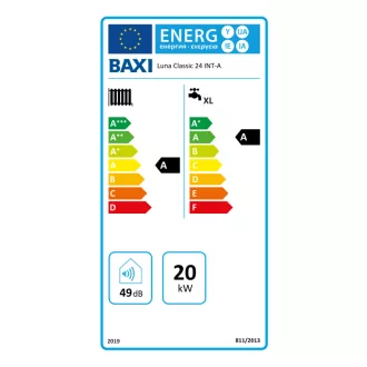   BAXI Luna Classic 24 ERP fali kondenzációs kombi gázkazán, 20 kW