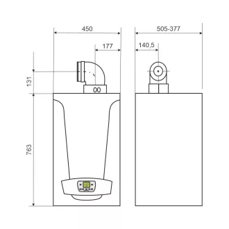   BAXI Luna Duo-Tec E 1.32 ERP fali kondenzációs fűtő gázkazán, 32kW