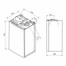 BAXI Nuvola Duo-Tec 16+ ERP fali kondenzációs hőközpont 45 literes inox tárolóval, 12kW
