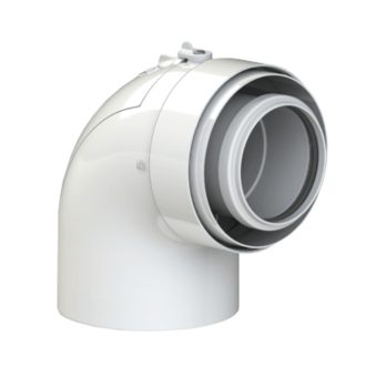   TRICOX PAEKÖ60C koncentrikus ellenőrző könyök 87° PPs/alu 80/125 mm