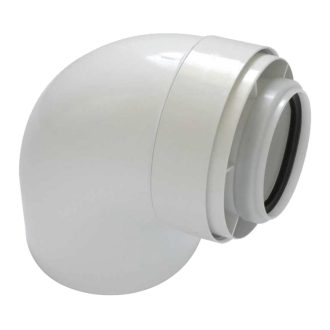   TRICOX PAKÖ601C koncentrikus könyök 87° PPs/alu 80/125 mm