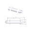 TRICOX PAPA50 koncentrikus vízszintes parapet PPs/alu 60/100 mm