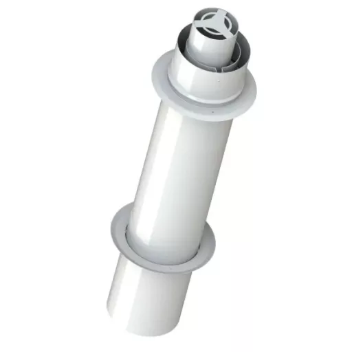 TRICOX PAPA60 koncentrikus vízszintes parapet PPs/alu 80/125 mm