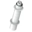 TRICOX PAPA60 koncentrikus vízszintes parapet PPs/alu 80/125 mm