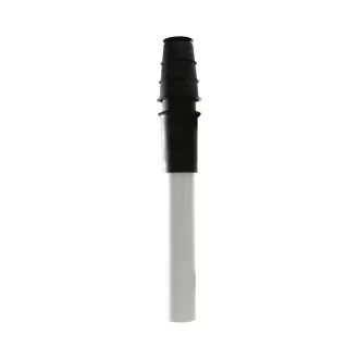 Tricox PATÁ50 koncentrikus tetőátvezetés fekete PPs/alu 60/100 mm, ferde nézet