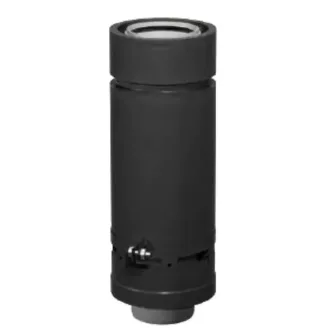 Tricox PATH057C koncentrikus tetőátvezető hosszabbító cső PPs/alu 110/160 mm, fekete