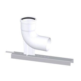  TRICOX PBK20 egyfalú bekötő könyök tartó sínnel PPs 80 mm