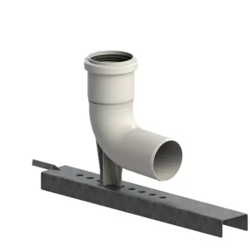 TRICOX PBK80 egyfalú bekötő könyök tartó sínnel PPs 110 mm
