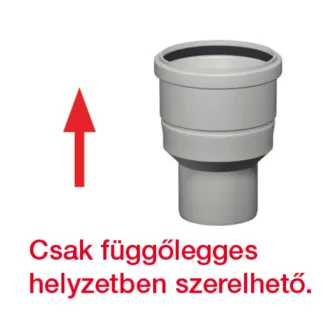 TRICOX PBÖ1020 bővítő idom PPs 60 - 80 mm