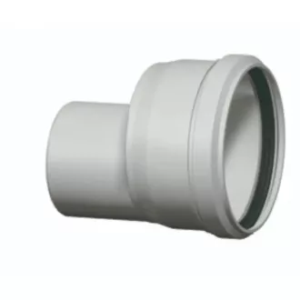 TRICOX PBÖ2080 excentrikus bővítő idom PPs 80-110 mm, tokos szürke műanyag idom