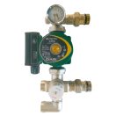 X DELTA termosztatikus keverőegység, padlófűtés osztóhoz, 1" + Evosta 2 40-70/130