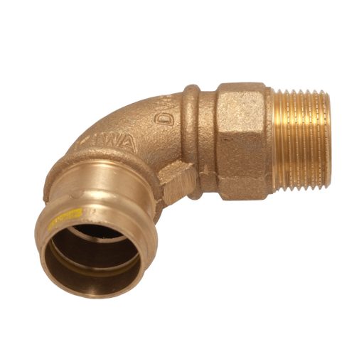 IBP PG4001G réz press könyök, gázra, 15mm-1/2"K