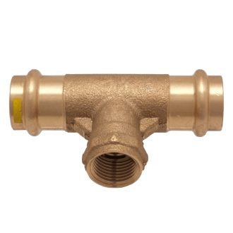   IBP PG4130G réz press T-idom, gázra, menetes ággal 28-3/4"B-28mm