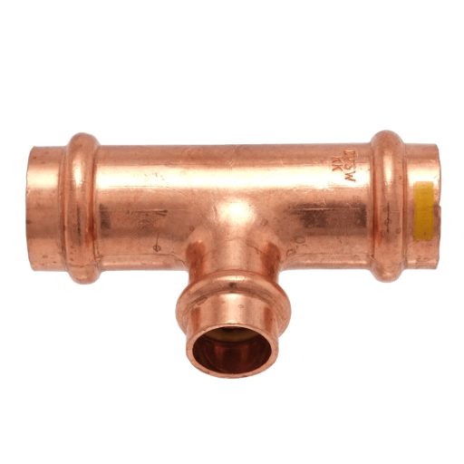 IBP PG5130R réz press szűkített T-idom, gázra, 28-15-28mm