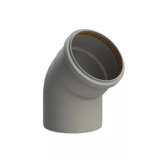 TRICOX PKÖ102 egyfalú könyök 45° PPs 60 mm