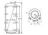 CONCEPT 0WT 500 literes puffertartály, szigetelés és csőkígyó nélkül 