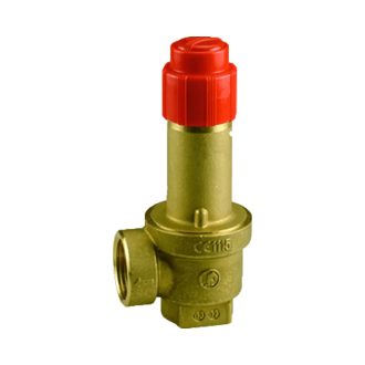   GIACOMINI R140 biztonsági szelep, nagy kivitel, 1/2", 2,5 bar