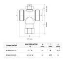 GIACOMINI R148HP fagyvédelmi szelep monoblokkos hőszivattyúhoz, 1" K