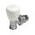 GIACOMINI R431TG sarok termosztatikus radiátorszelep kézikerékkel, 1/2" x 18mm