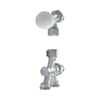   GIACOMINI R438 kétcsöves egyenes kétpontos radiátorszelep, 1/2" x 18mm