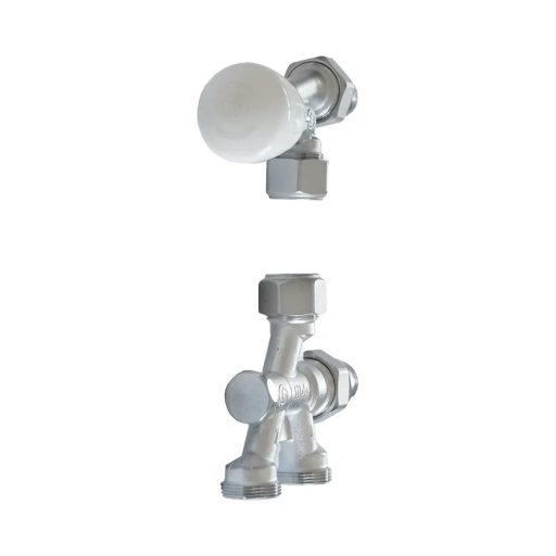 GIACOMINI R438 kétcsöves egyenes kétpontos radiátorszelep, 1/2" x 18mm