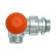 X HERZ TS-3 AB Desgin termosztatikus radiátorszelep, térsarok, króm, M22x1.5mm