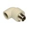 EKOPLASTIK PP-R 90° süthető könyök idom fém menettel, 25 mm x 1/2" K
