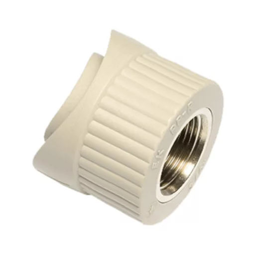 EKOPLASTIK PP-R süthető nyereg idom fém menettel, 63 mm x 3/4" B
