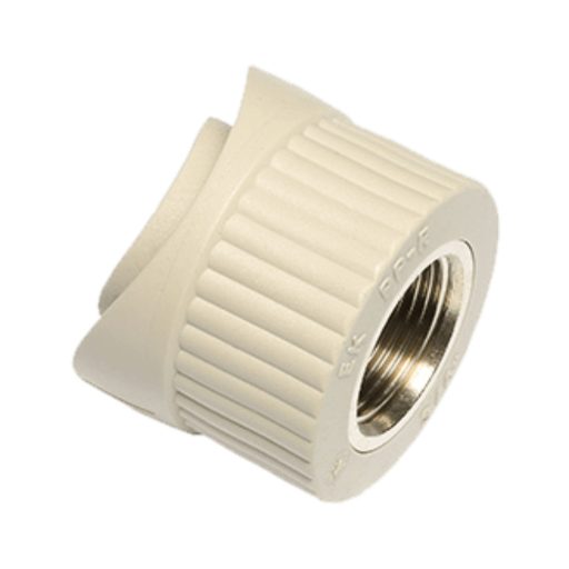 EKOPLASTIK PP-R süthető nyereg idom fém menettel, 90 mm x 3/4" B
