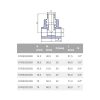 EKOPLASTIK PP-R süthető T-idom fém menettel, 32 mm x 3/4" K