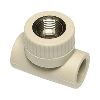   EKOPLASTIK PP-R süthető T-idom fém menettel, 20 mm x 1/2" B