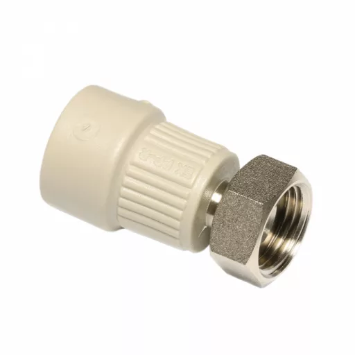 EKOPLASTIK PP-R süthető karmantyú fém félhollandival, 32 mm x 5/4" B