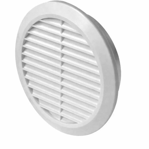 Awenta T23 műanyag kerek fali rács rovarhálóval fehér színben DN150