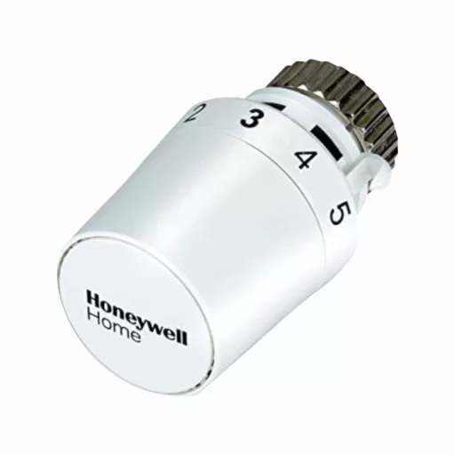 Honeywell Thera-5 Classic fehér termofej számozott skálával, krómozott csatlakozóval