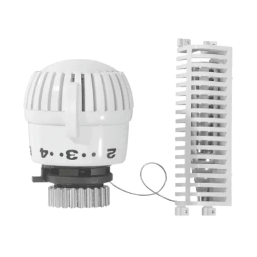 Honeywell T7001 fehér termosztátfej számozott skálával, távérzékelővel és rácsos érzékelővel