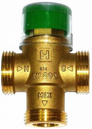 HONEYWELL HMV termosztatikus keverőszelep, kvs=1.62, T=30-60°C, 3/4"