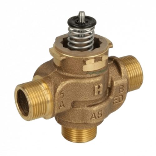 X HONEYWELL motoros váltószelep, háromjáratú, PN20, max 95 °C, kvs=6.9, 3/4"K