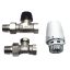 X HONEYWELL V2000BB termosztatikus radiátorszelep szett, egyenes, 1/2"